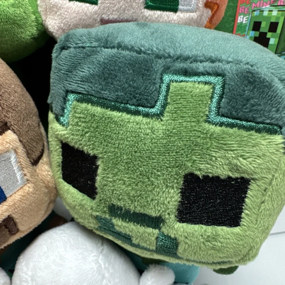 Ruz Minecraft 5pc Plush Bouquet Valentine Day Creeper Steve‎ Zombie Chicken Alex